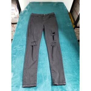 American Eagle Jeans Size 6 Womens Black Stretch Pants Denim High Rise Jegging